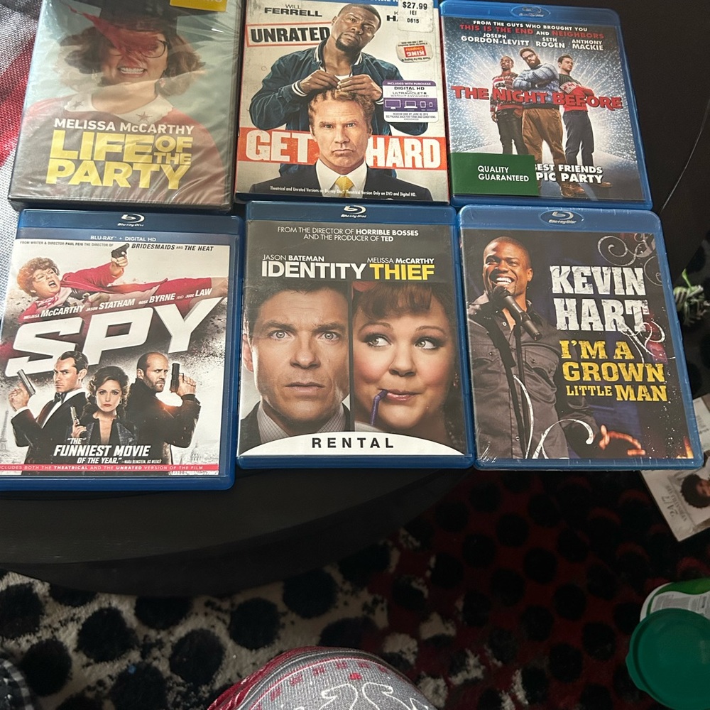 Blu-ray’s and 1 unopened dvd.